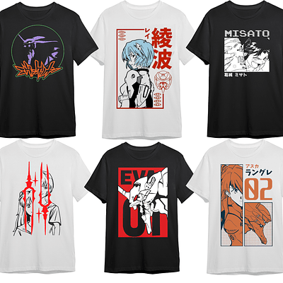 Poleras Evangelion Varios Diseños