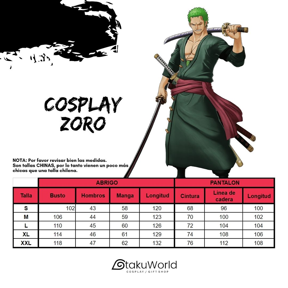 Cosplay Roronoa Zoro One Piece 