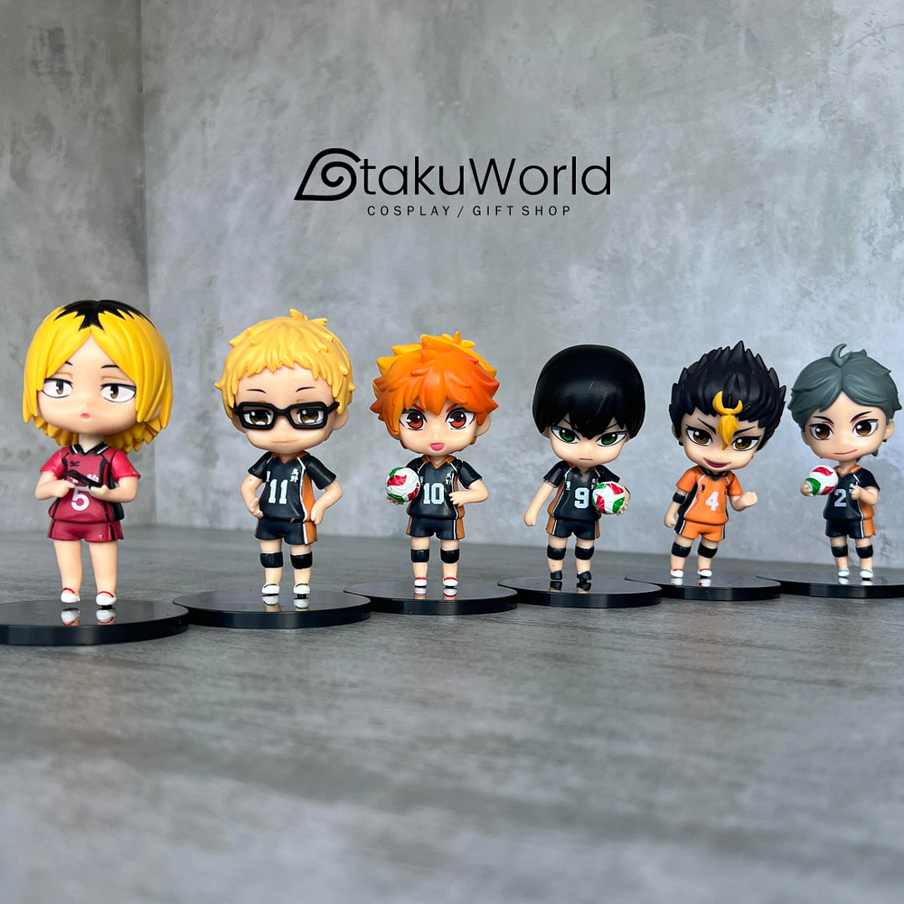 Set 6 Figuras Haikyuu!! Coleccionables