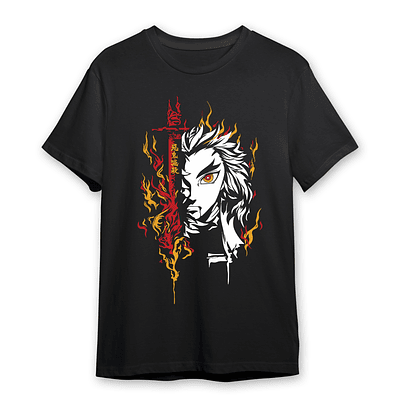 Polera Kimetsu No Yaiba Rengoku Hashira Tanjiro