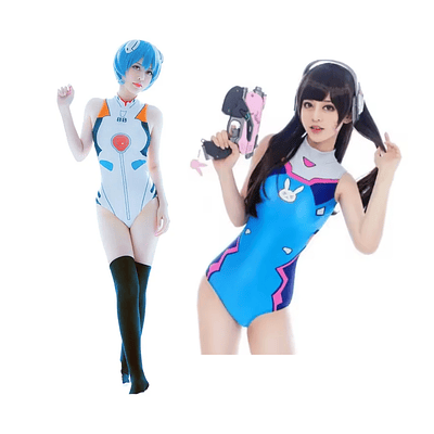 Traje De Baño Cosplay Rei Dva