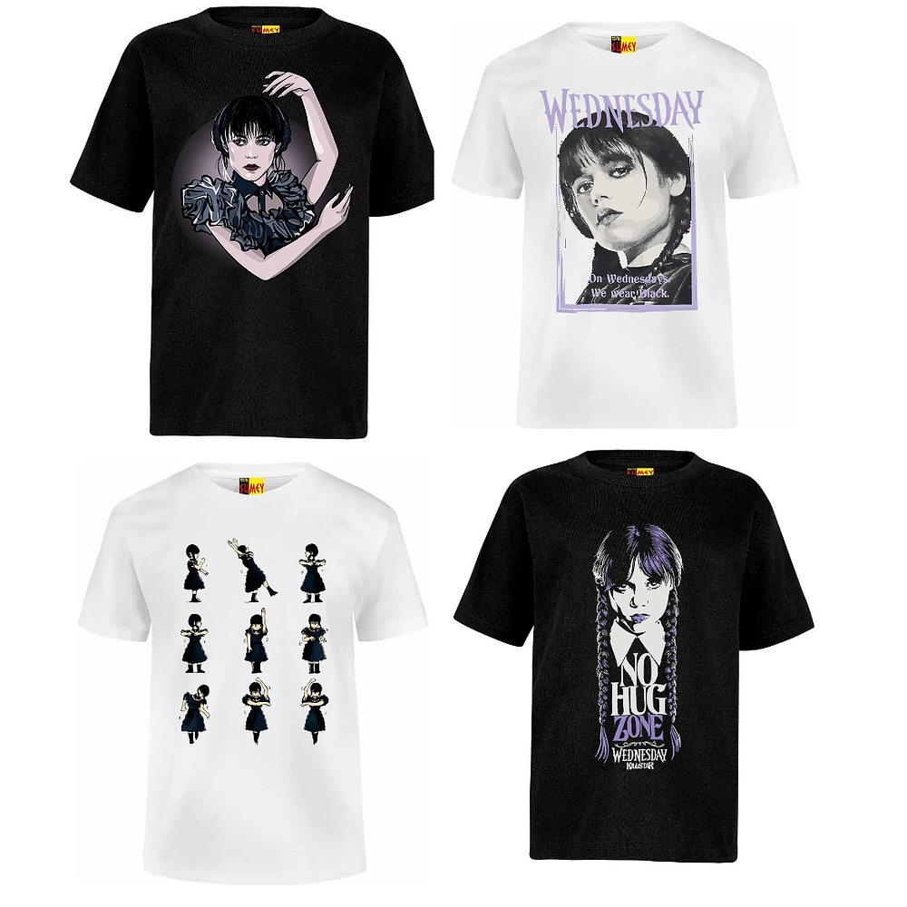 Polera Merlina Wednesday Varios Modelos 