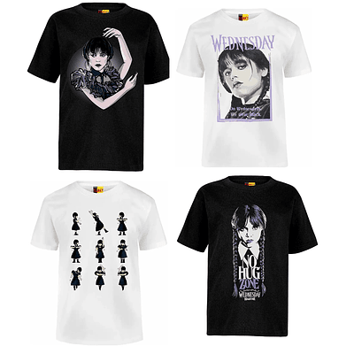 Polera Merlina Wednesday Varios Modelos 