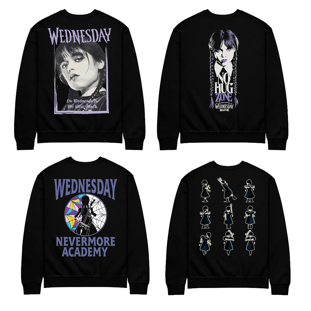 Poleron Merlina Wednesday Varios Modelos