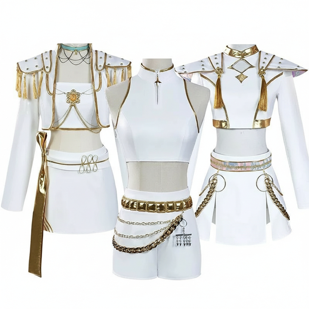 Cosplay Disfraz Kpop Guerreras Rumi Mira Zoey Huntrix Blanco