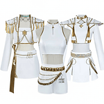 Cosplay Disfraz Kpop Guerreras Rumi Mira Zoey Huntrix Blanco