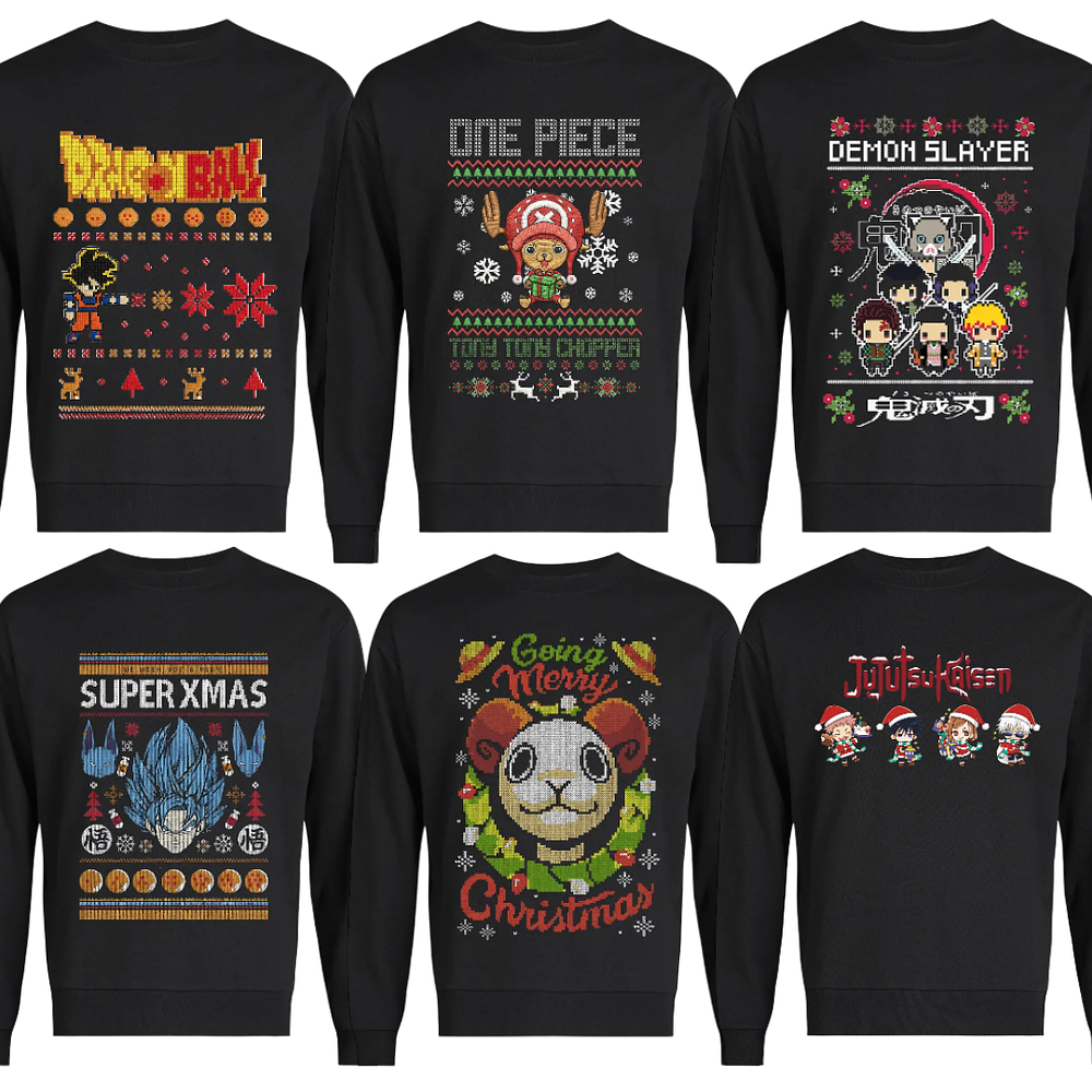 Polerones Navideños Anime Otaku Distintos Modelos