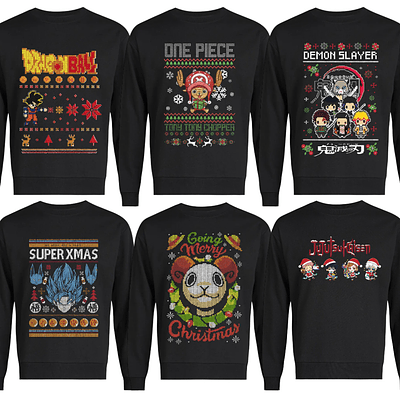 Polerones Navideños Anime Otaku Distintos Modelos