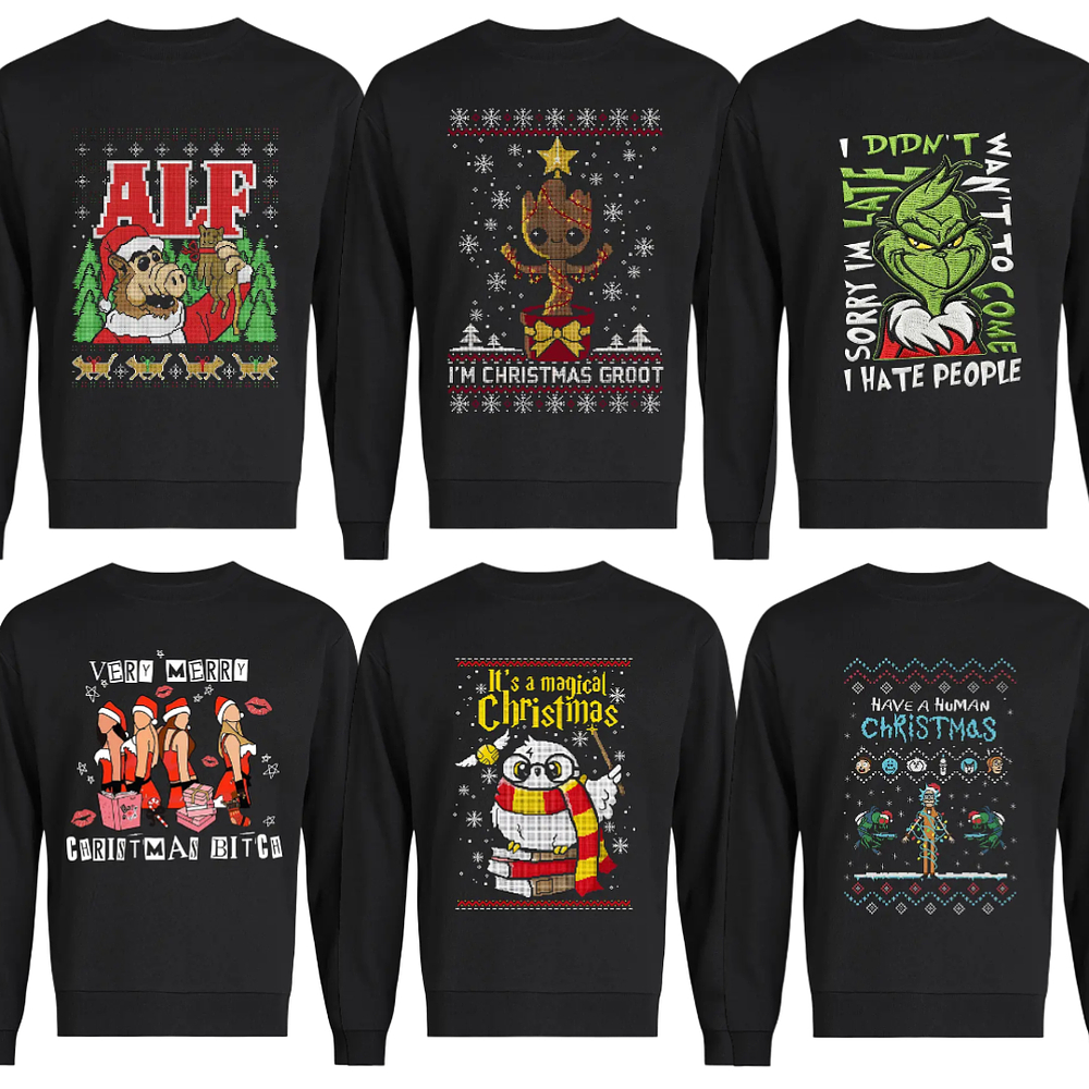 Polerones Navideños Cultura Pop Memes Geek