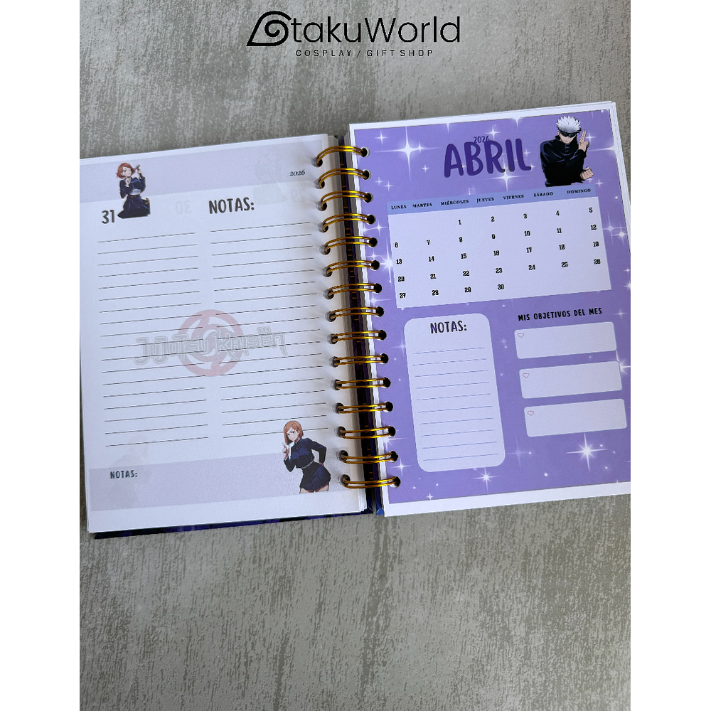 Agenda 2026 Jujutsu Kaisen Gojo 