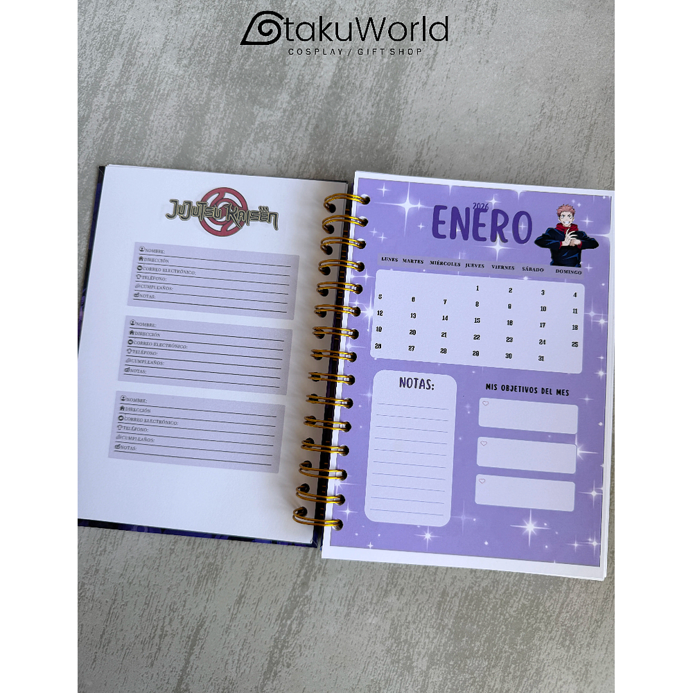 Agenda 2026 Jujutsu Kaisen Gojo 