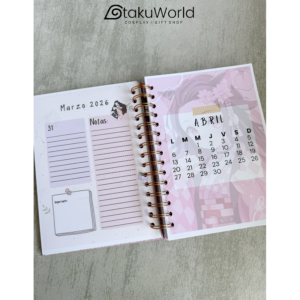 Agenda 2026 Nezuko Kimetsu No Yaiba Demon Slayer