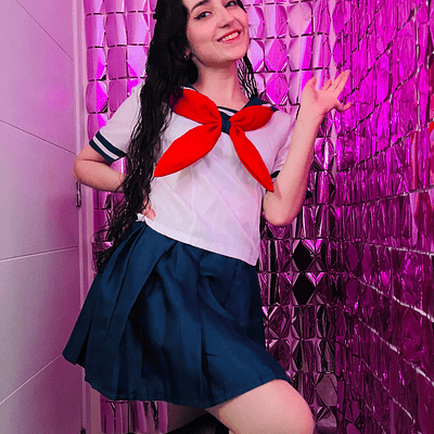 Cosplay Seifuku Azul Estudiante Japones 