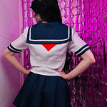 Cosplay Seifuku Azul Estudiante Japones 
