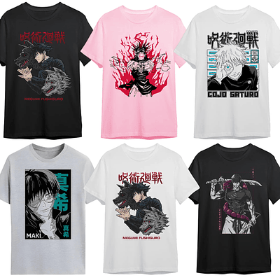 Polera Jujutsu Kaisen Gojo Itadori Sukuna Varios Modelos 1