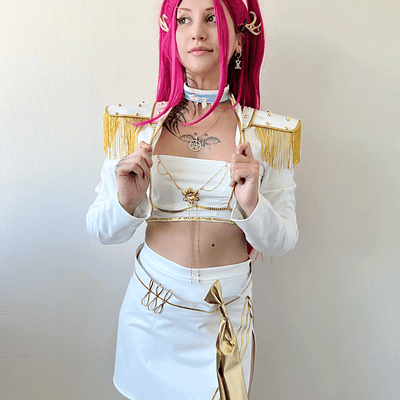 Cosplay Disfraz Kpop Guerreras Rumi Mira Zoey Huntrix Blanco