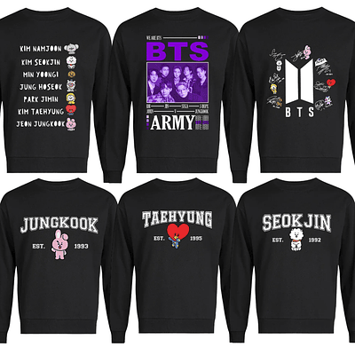 Poleron BTS Army Kpop Jungkook Varios Modelos