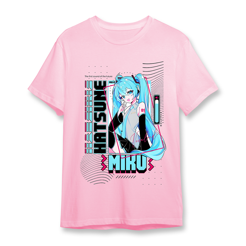 Polera Hatsune Miku Vocaloid Varios Diseños