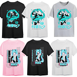 Polera Hatsune Miku Vocaloid Varios Diseños