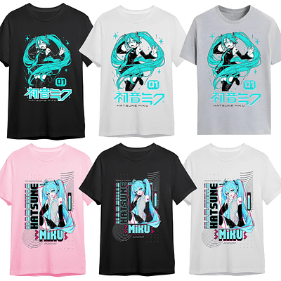 Polera Hatsune Miku Vocaloid Varios Diseños