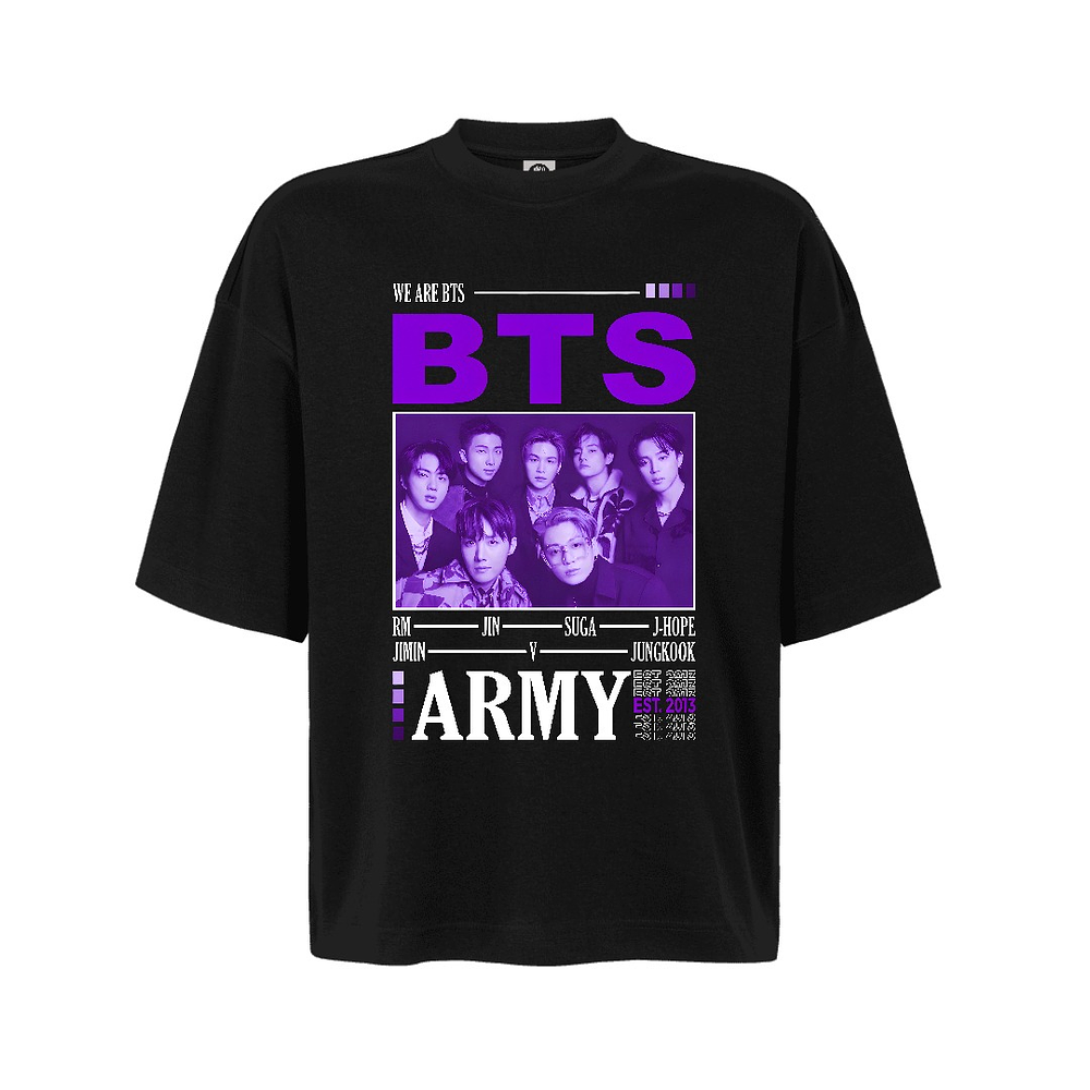 Polera Oversize Bts Army Kpop Jungkook Varios Modelos