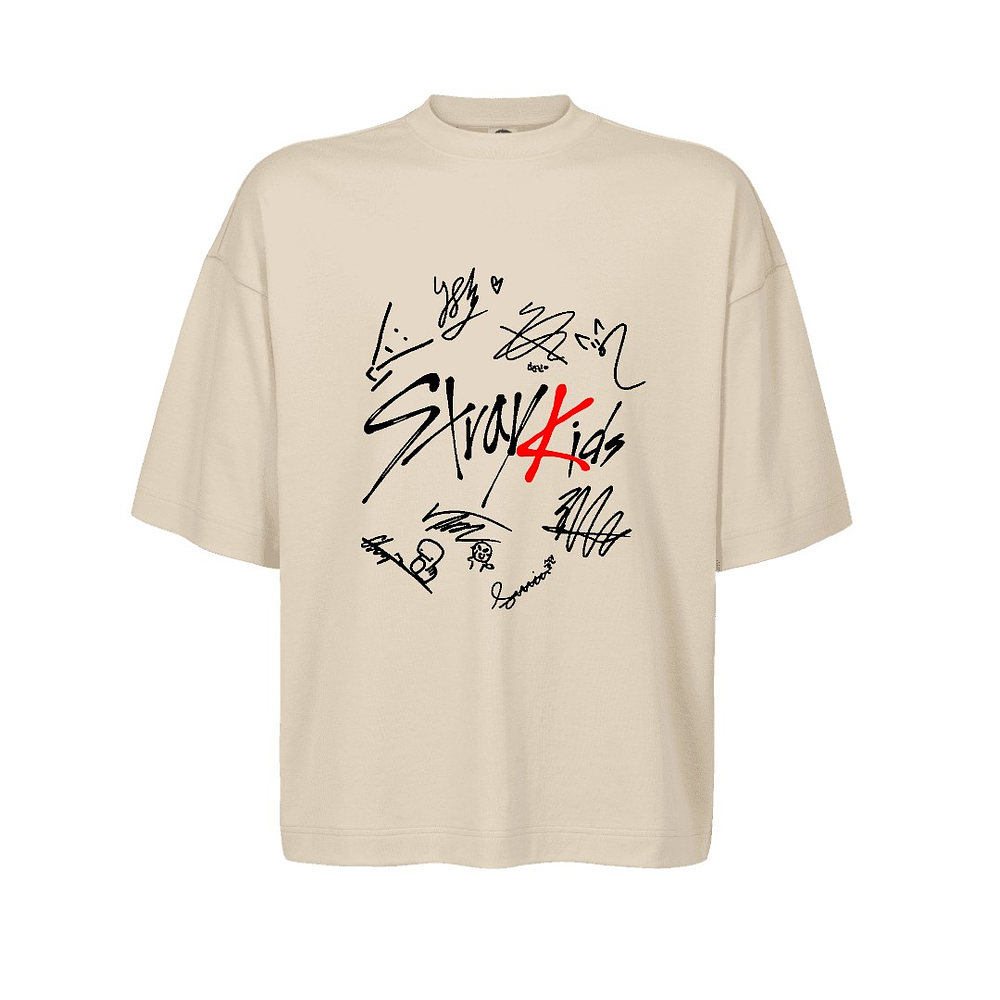 Polera Oversize Stray Kids Sk World Tour Kpop Felix Varios Modelos