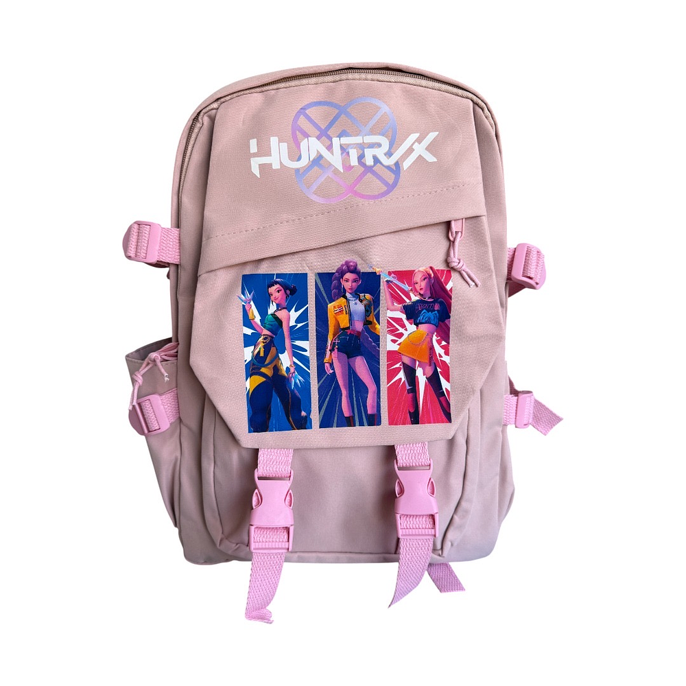 Mochila Guerreras K-pop Huntrix Demon Hunters Rumi Zoey Mira