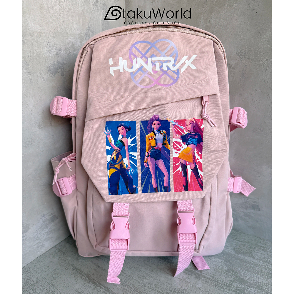 Mochila Guerreras K-pop Huntrix Demon Hunters Rumi Zoey Mira
