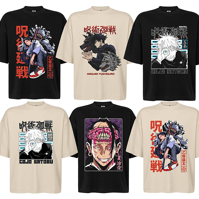 Polera Oversize Jujutsu Kaisen Varios Modelos