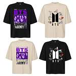 Polera Oversize Bts Army Kpop Jungkook Varios Modelos