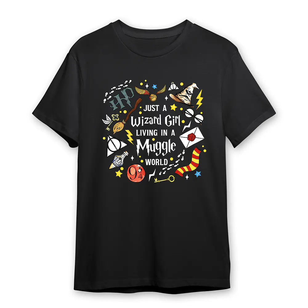 Poleras Harry Potter Algodón Hogwarts Varios Modelos