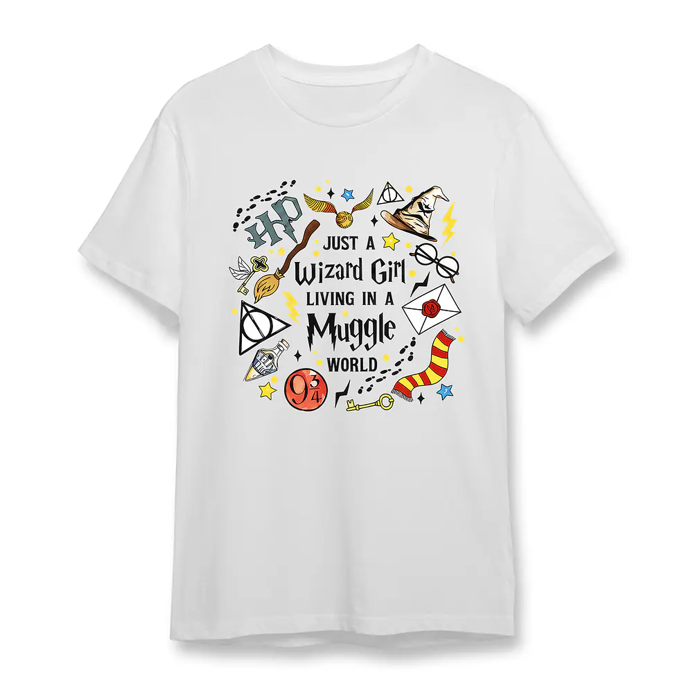 Poleras Harry Potter Algodón Hogwarts Varios Modelos