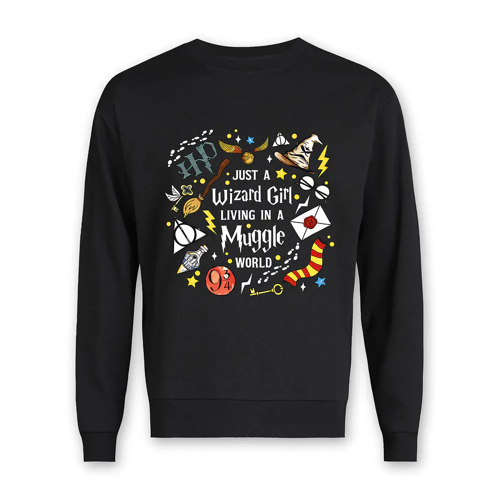 Poleron Harry Potter Algodón Hogwarts Varios Modelos