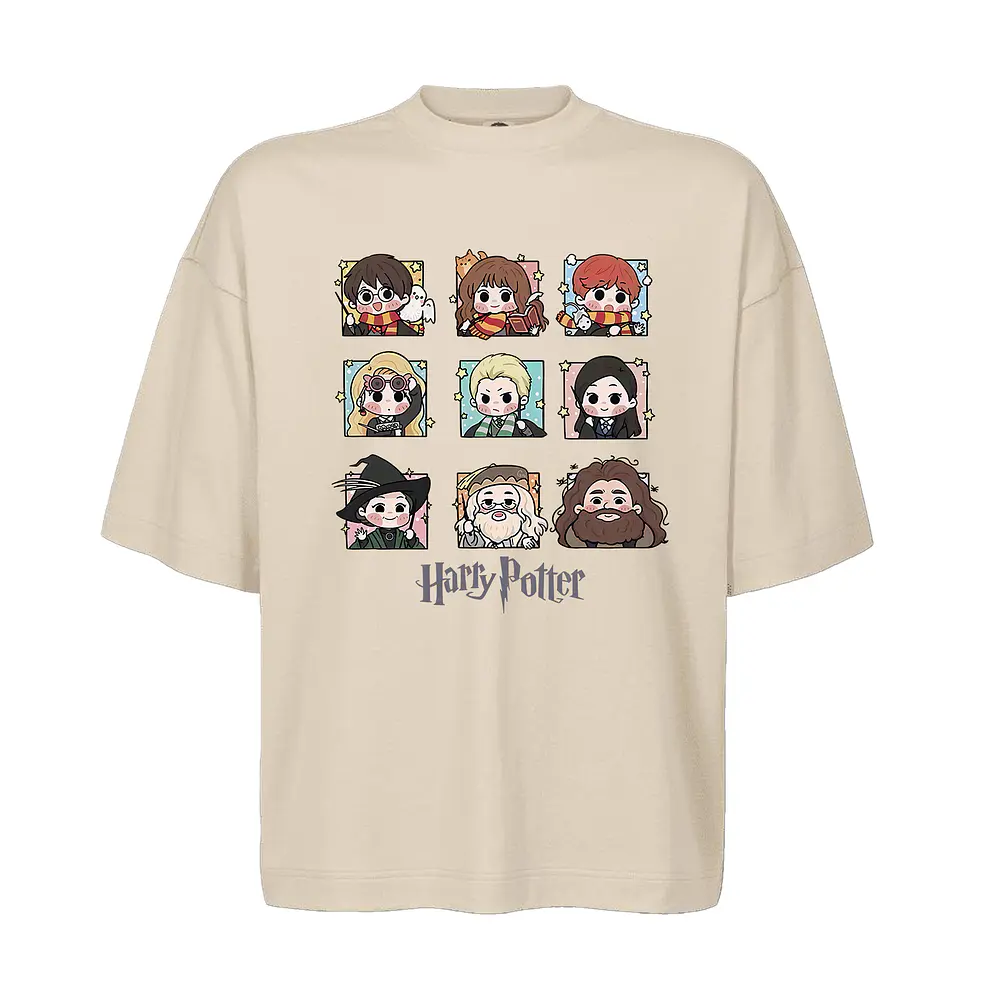 Polera Oversize Harry Potter Hogwarts Varios Modelos