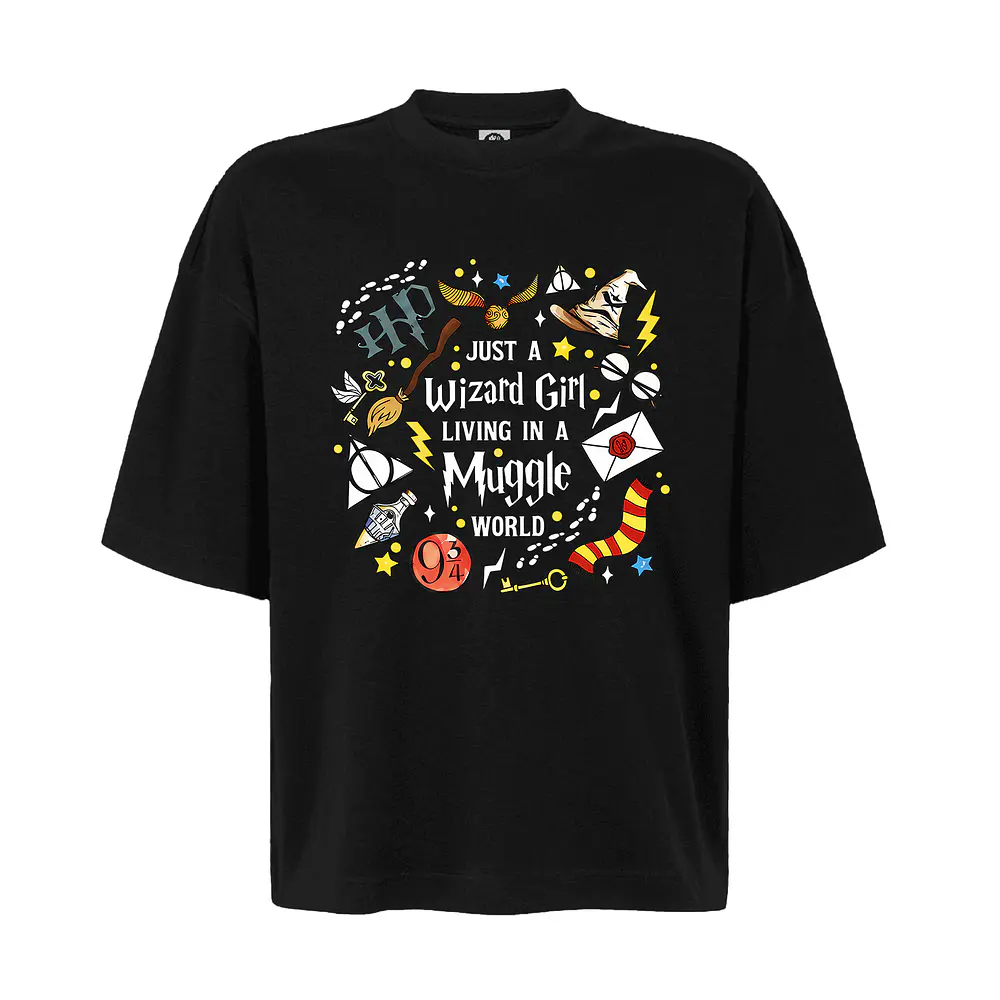Polera Oversize Harry Potter Hogwarts Varios Modelos