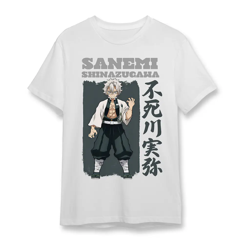 Polera Kimetsu Sanemi Shinazugawa Demon Slayer Hashira Genya