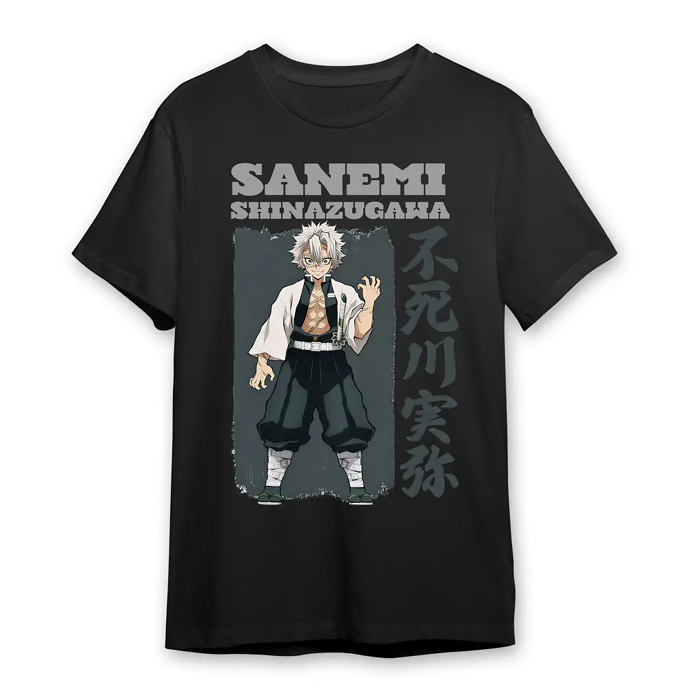 Polera Kimetsu Sanemi Shinazugawa Demon Slayer Hashira Genya