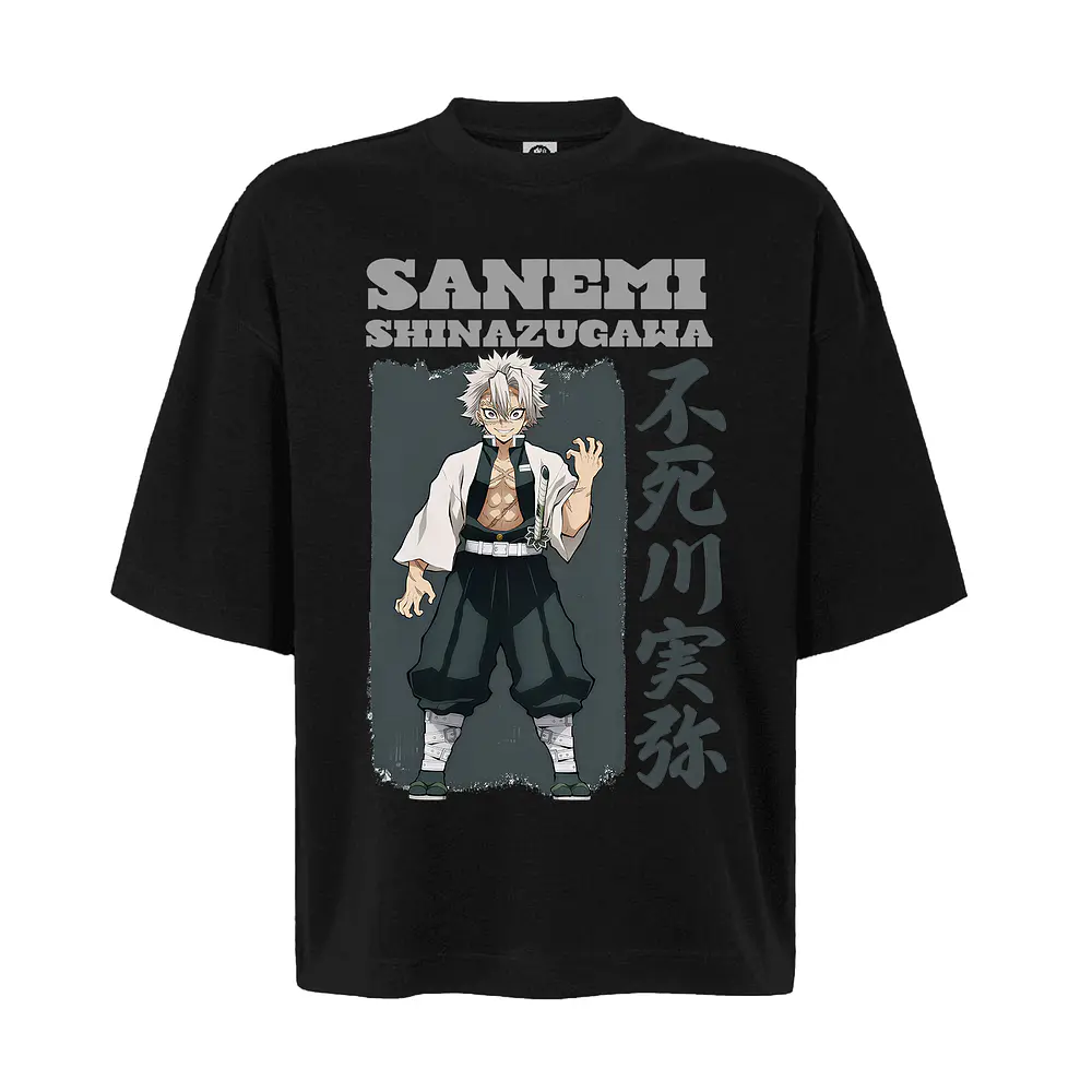 Polera Oversize Kimetsu Sanemi Demon Slayer Hashira Genya