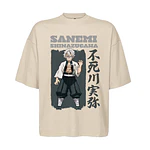 Polera Oversize Kimetsu Sanemi Demon Slayer Hashira Genya