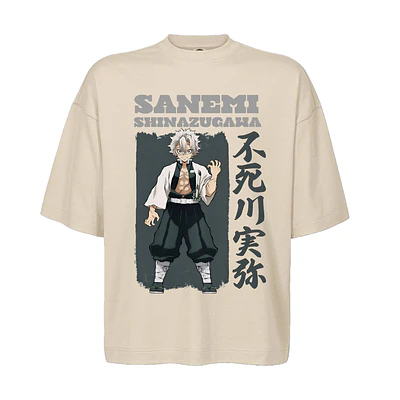Polera Oversize Kimetsu Sanemi Demon Slayer Hashira Genya