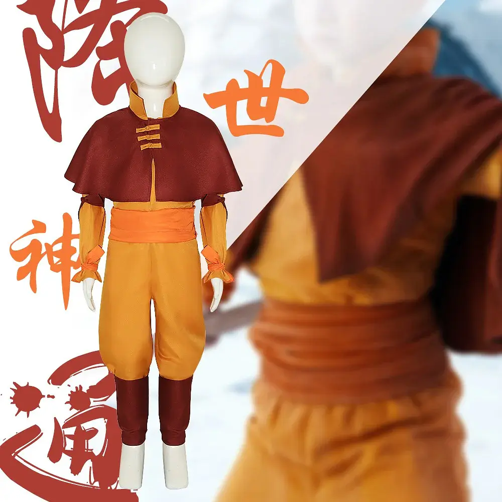 Cosplay Disfraz Avatar Aang Maestro Aire