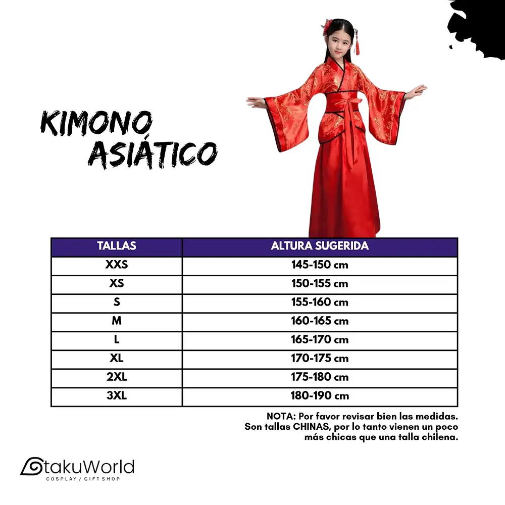 Cosplay Disfraz Kimono Tradicional Asiatico Mujer
