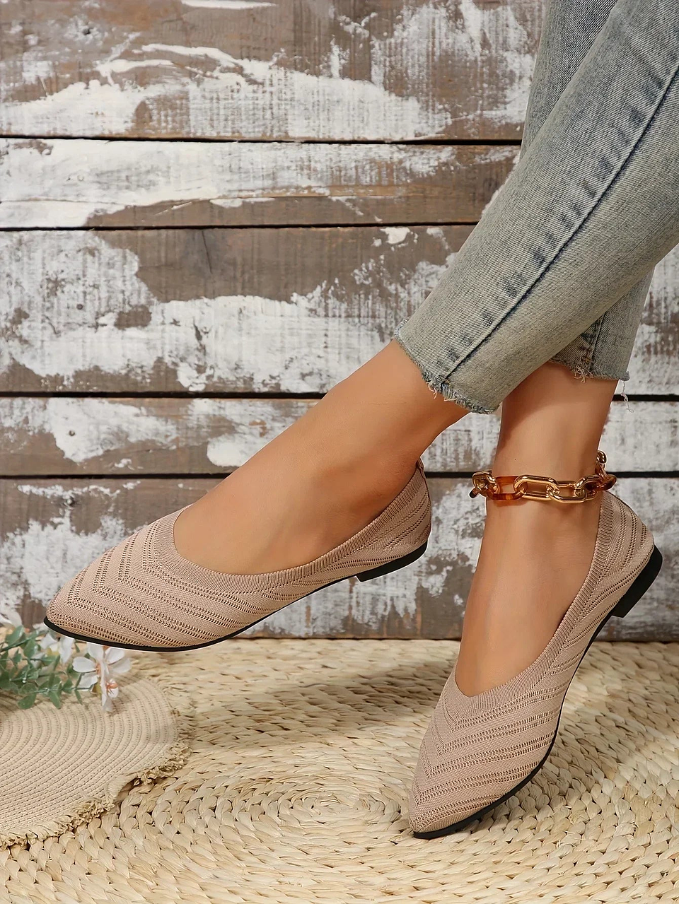 Anna- Ballet Knit Flats 11