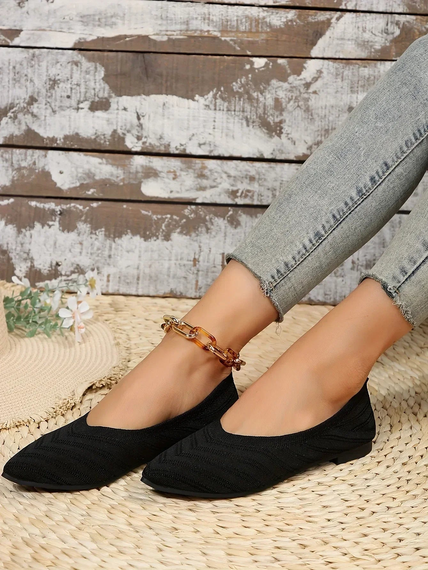 Anna- Ballet Knit Flats 17