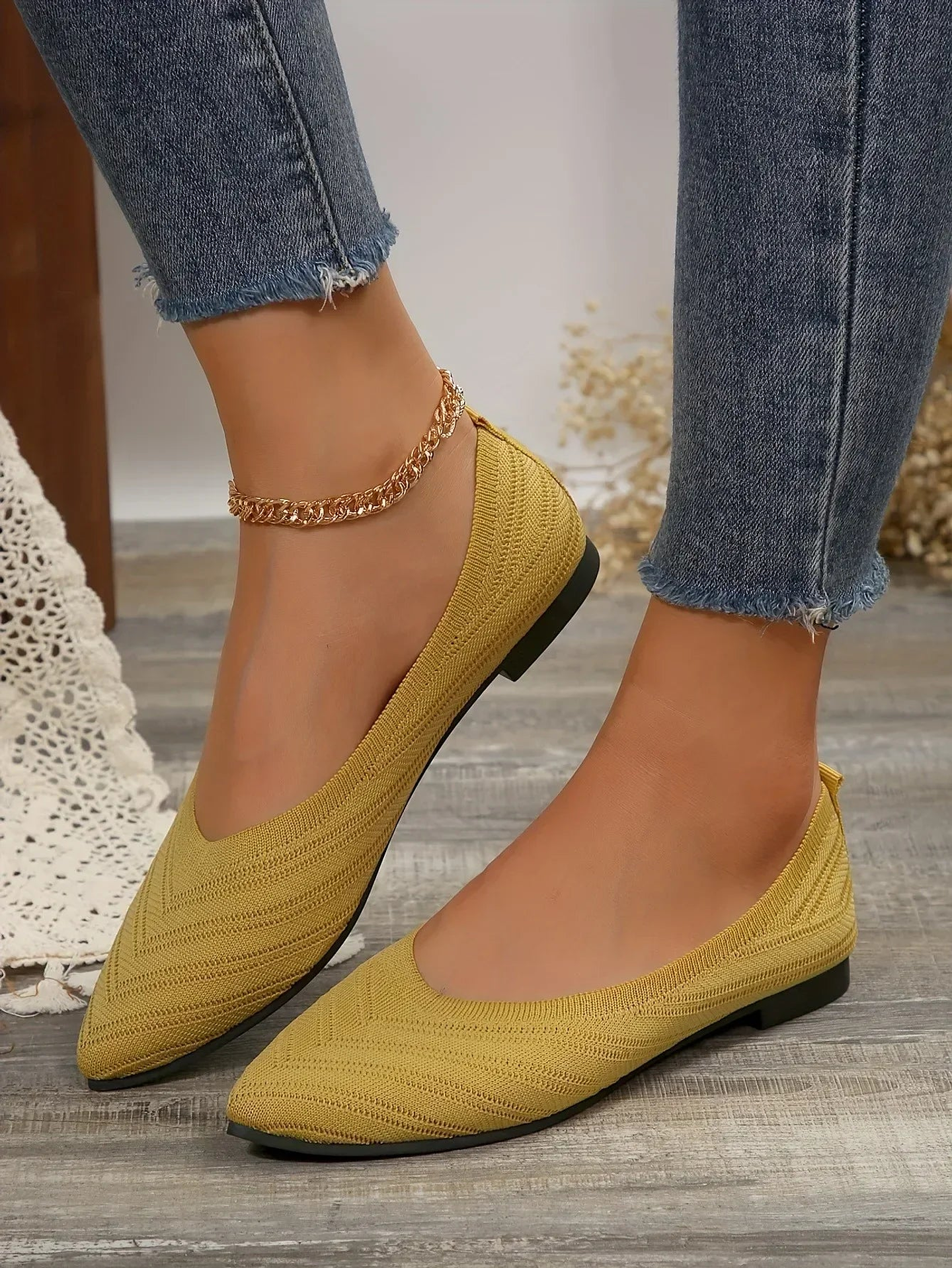 Anna- Ballet Knit Flats 25