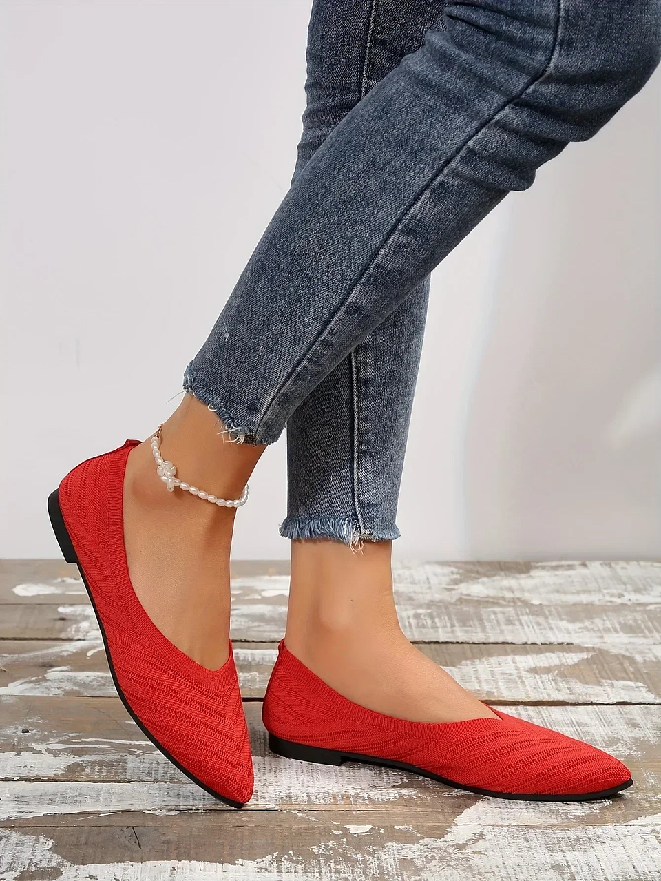 Anna- Ballet Knit Flats 30