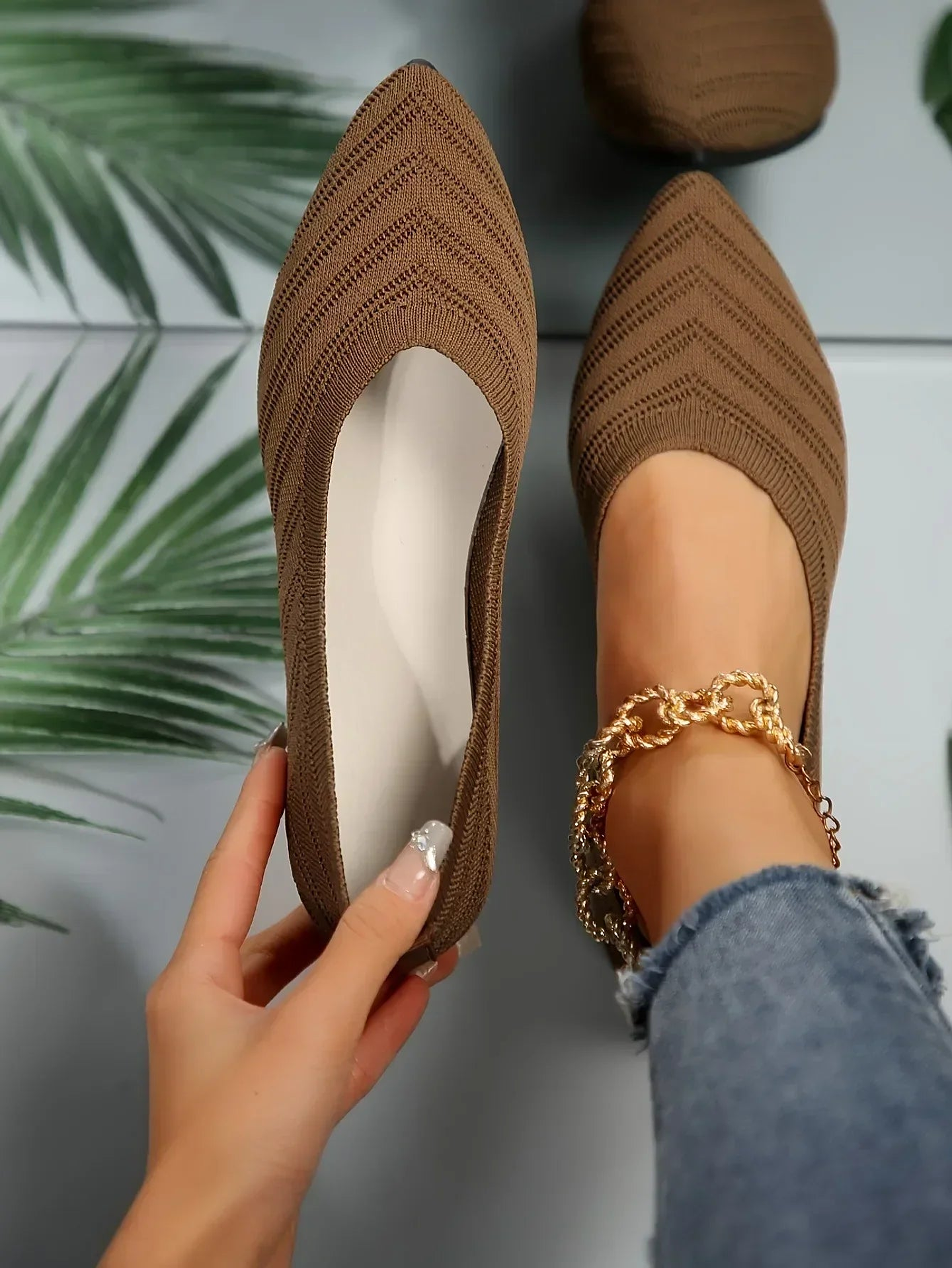 Anna- Ballet Knit Flats 35