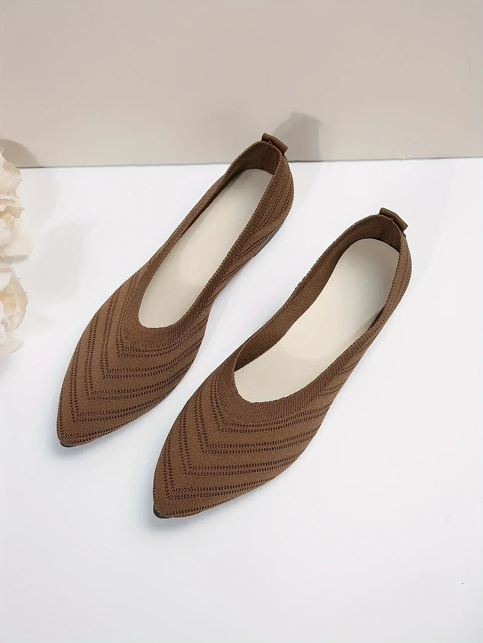 Anna- Ballet Knit Flats 38