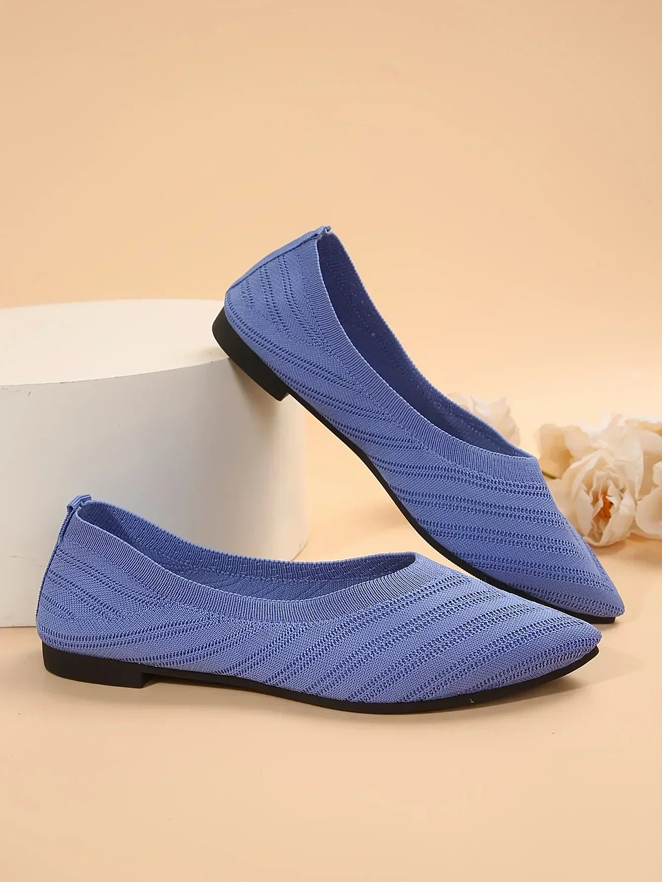 Anna- Ballet Knit Flats 42
