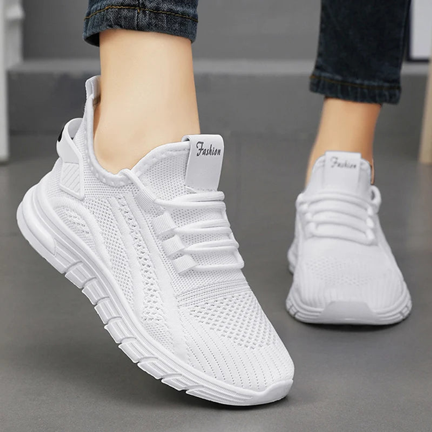 Faith- Platform Knit Sneakers 6